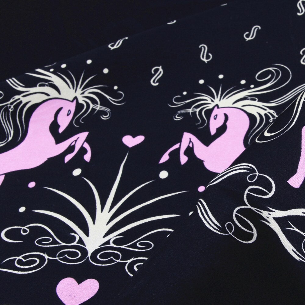 pink-horse-vintage-fabric-retro-style-fabric-calic-vicedeal