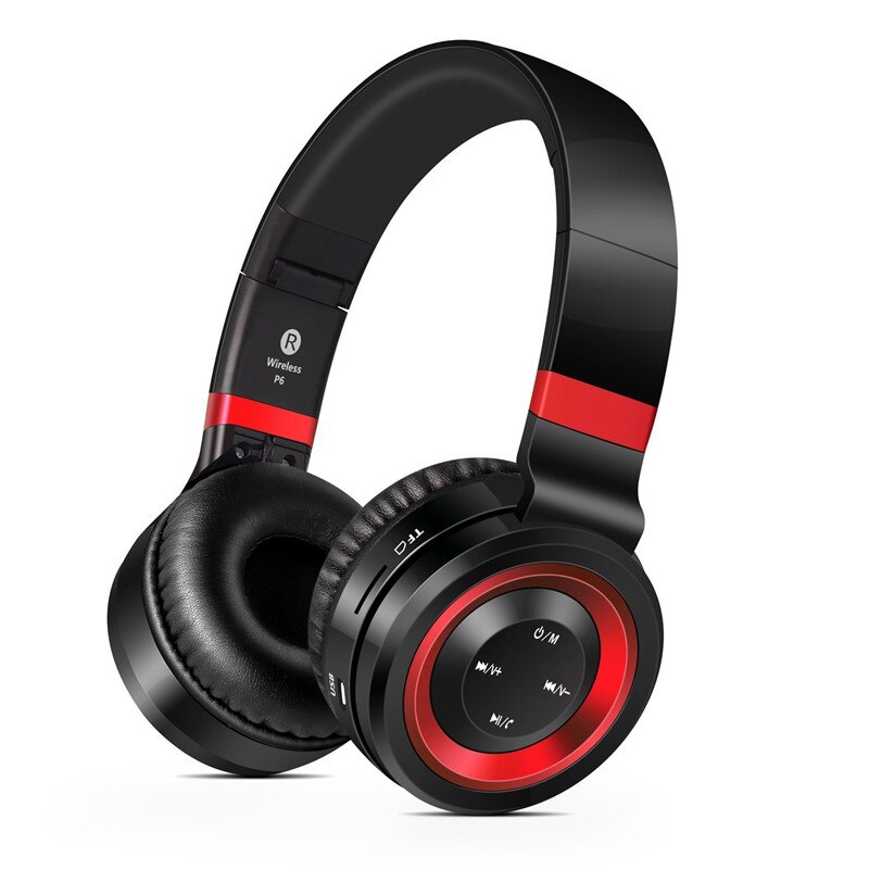LemonMan P6 Wireless Bluetooth auriculares with Mic Support TF Card FM Radio Stereo Bluetooth Headset For iPhone Xiaomi MP3