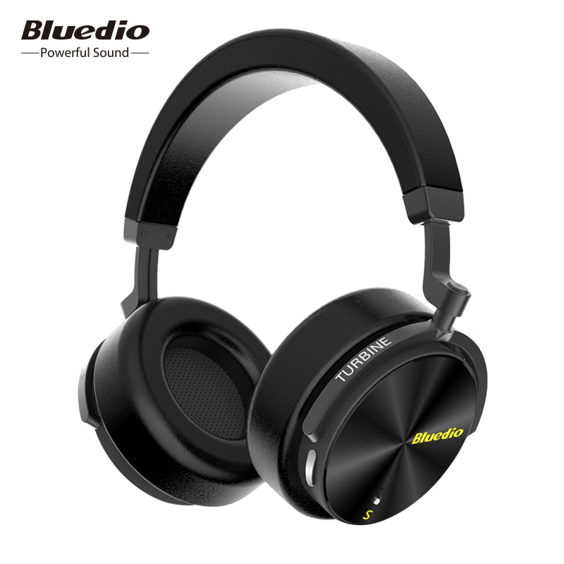 Original Bluedio T5 Bluetooth headset with Active noise cancelling wireless headphone HIFI sound with microphone audio cable