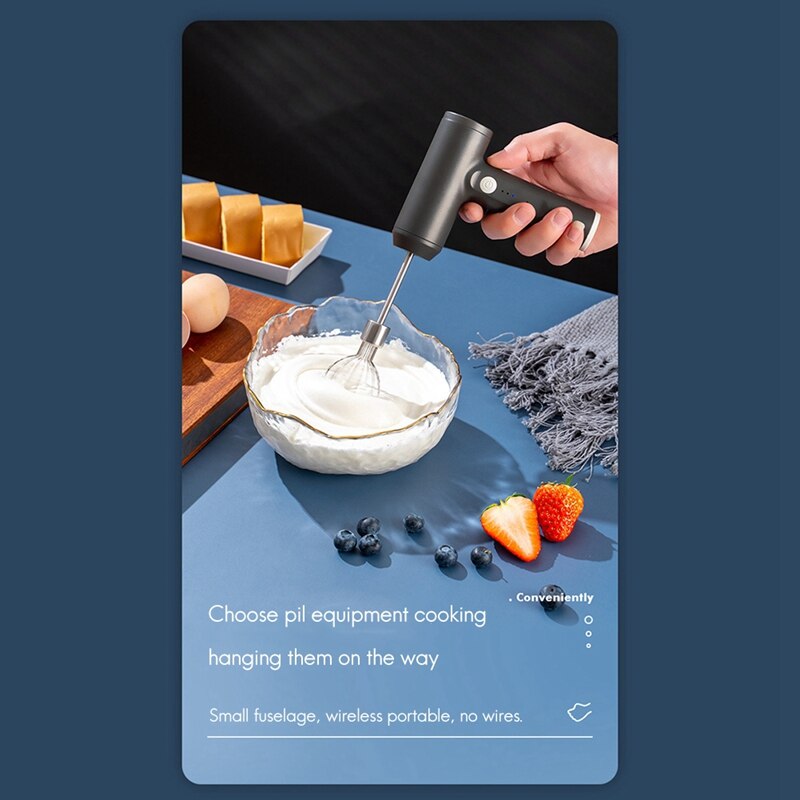 Frullatore EAS-Electric frullatore montalatte palmare ricarica USB creatore di bolle in acciaio frusta per integratore alimentare per caffè