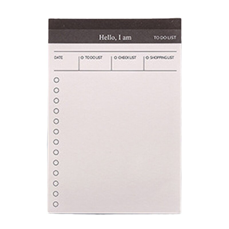 634A Pocket Daily Planner Small To-do-list Pad Mini Writing Pad Small Note Papers for Adult Daily Plans Schedules 50 Sheets
