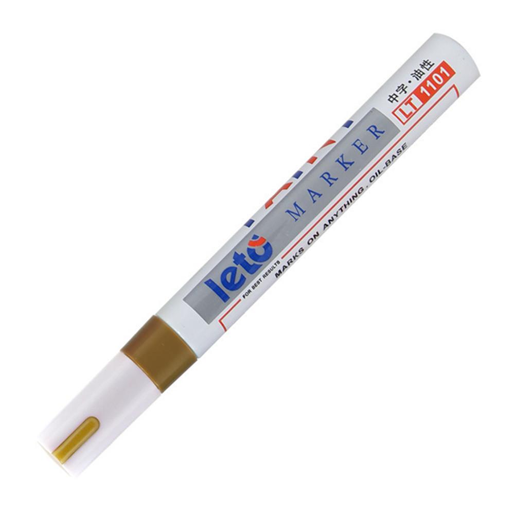 Stylos marqueurs de peinture pour pneus de voiture | 8 couleurs, stylo Permanent étanche pour voiture moto, bande de roulement en caoutchouc métal: Gold