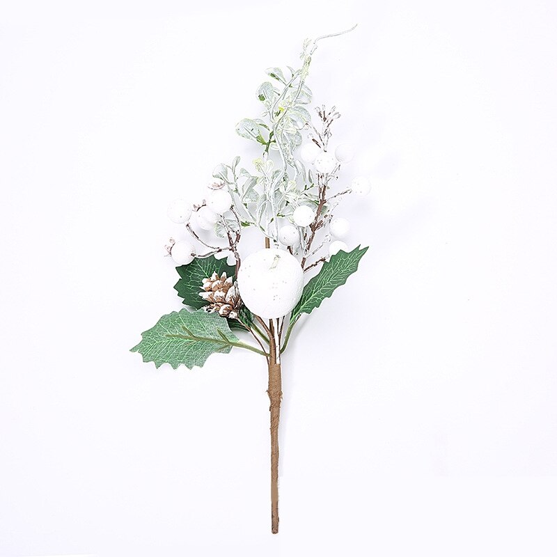 1 st konstgjord blomma röd pärla ståndare bär gren för gör-det-själv alla hjärtans dag låda hantverk bröllop juldekoration blomma: L5