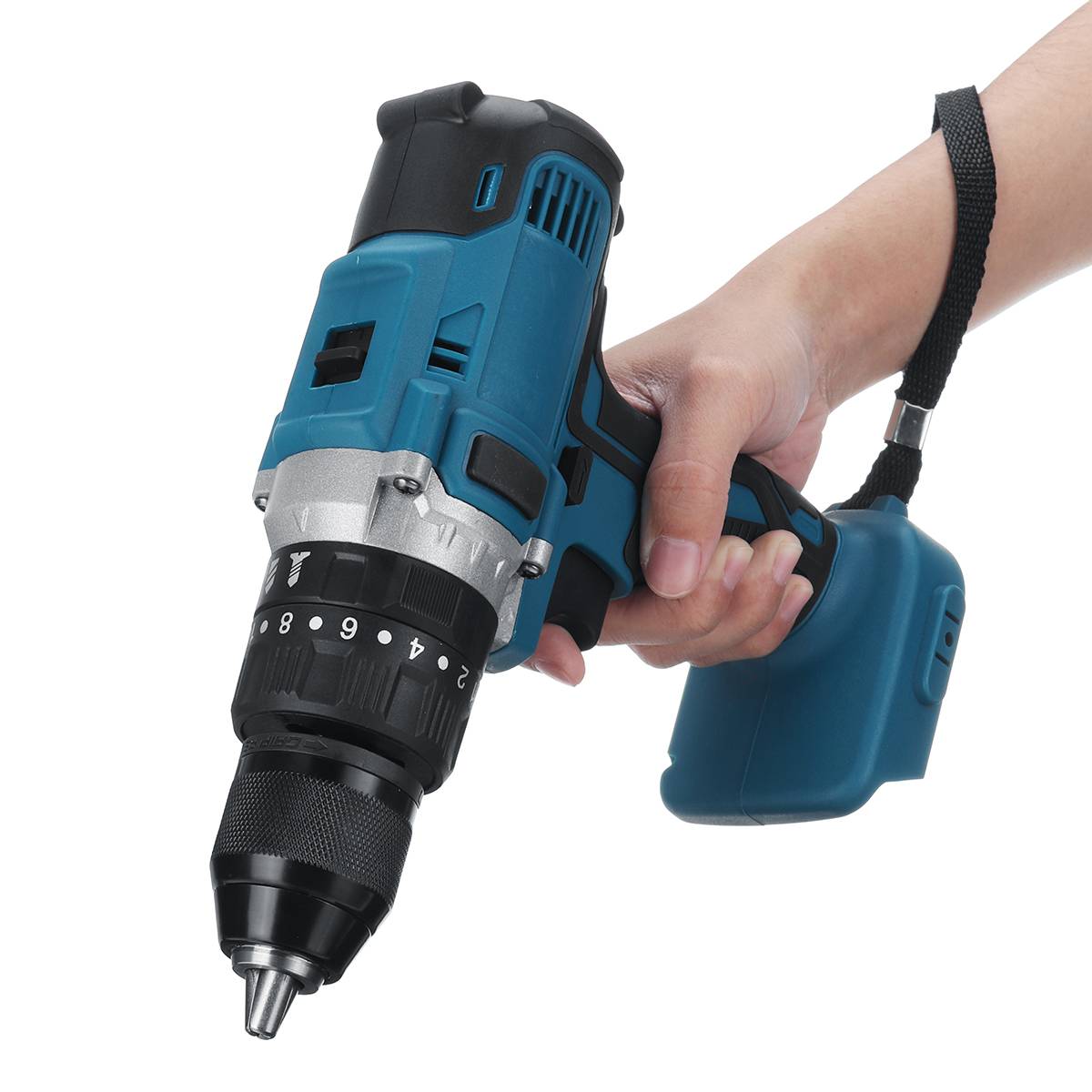18V 3 in 1 Electric Cordless Impact Drill 13mm 95NM Rechargable Electric Screwdriver Hammer Drill for Makita Battery Power Tool