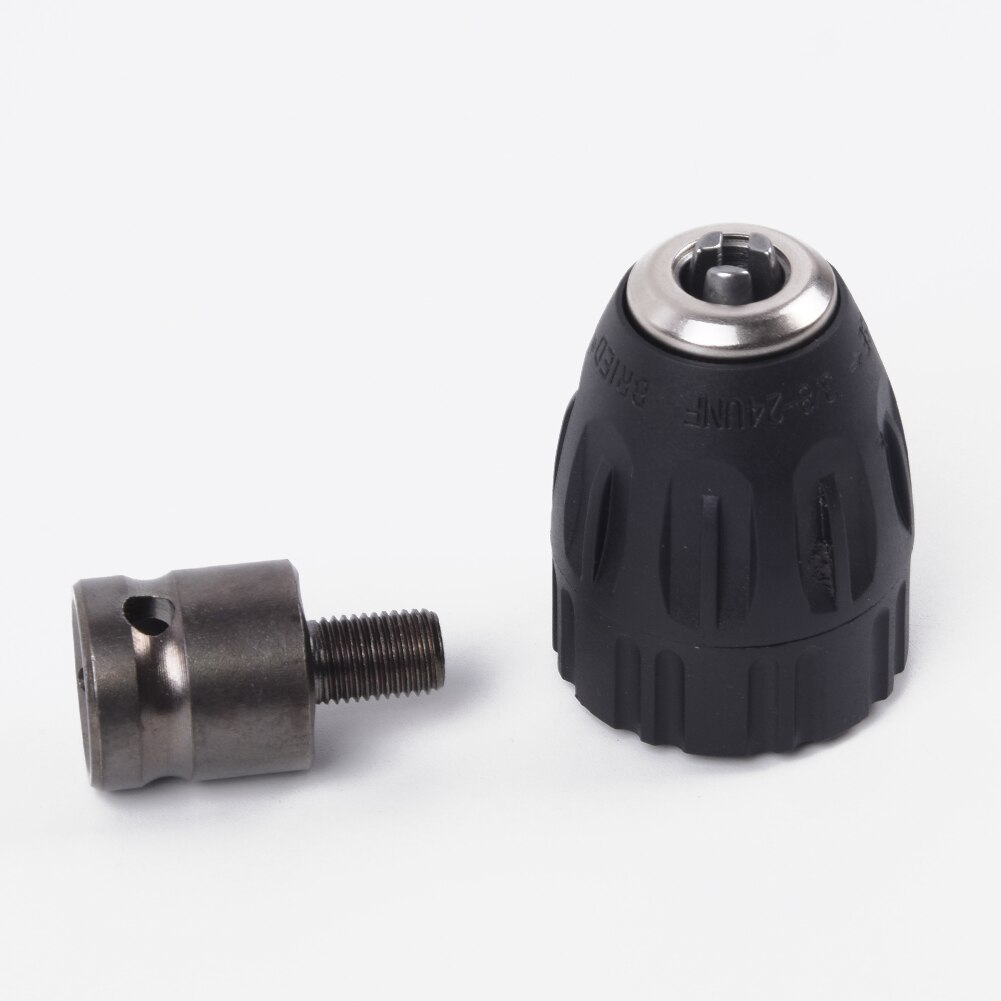 Keyless Self-tighten Drill Chuck Adapter Electric Screwdriver Impact Driver Quick Change Drill Bits Collet Chucks
