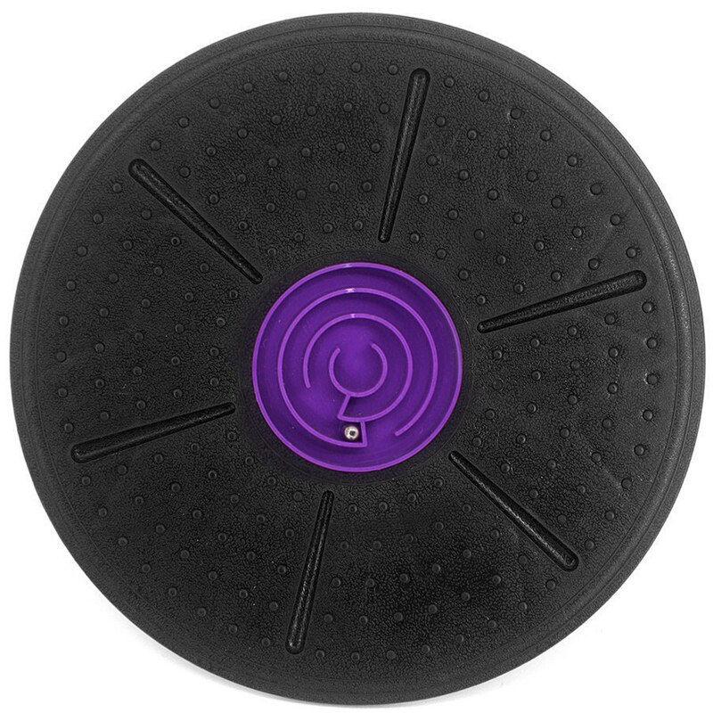 Yoga Rotating Disc Durable Lightweight Rehabilitation Pilates Round Board Multifunctional Home Gym Non-Slip Fitness Balance Plat: Purple