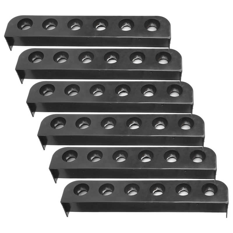 Biljart Rack 3 Set Biljart Snooker Accessoire Plastic Wandmontage Zwembad Rack Beugel 6 Gaten 6 Gaten Rack