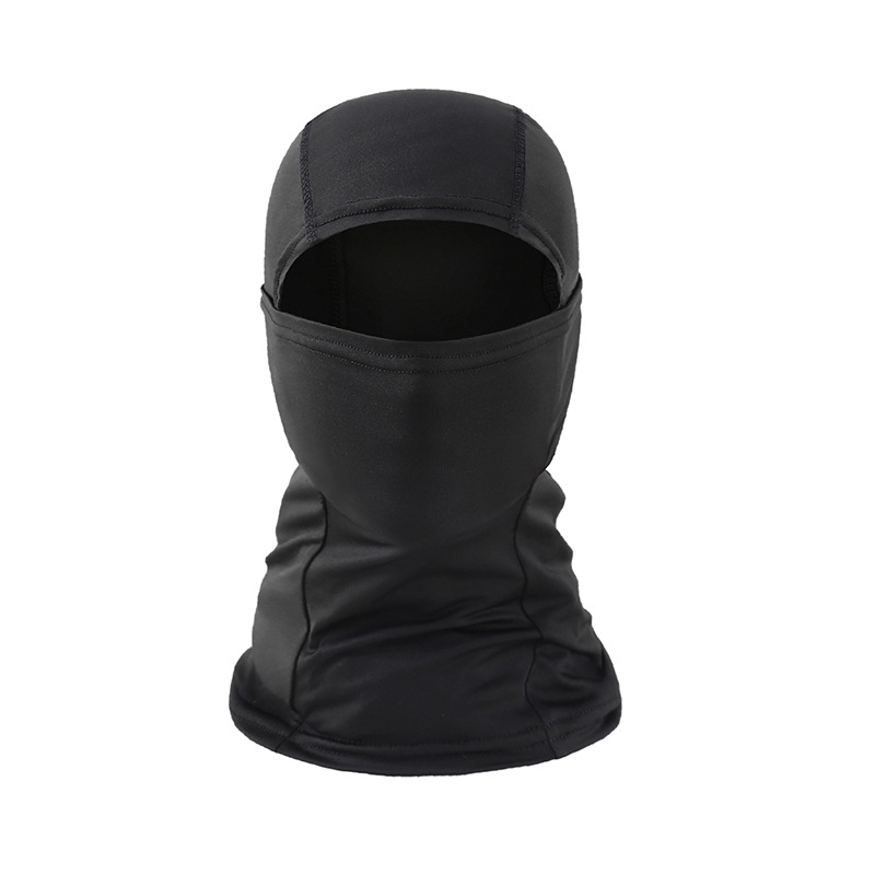 Pasamontañas de camuflaje máscara facial completa esquí bicicleta ciclismo caza cubierta para la cabeza bufanda Blaclava gorra Bandanas hombres: Negro