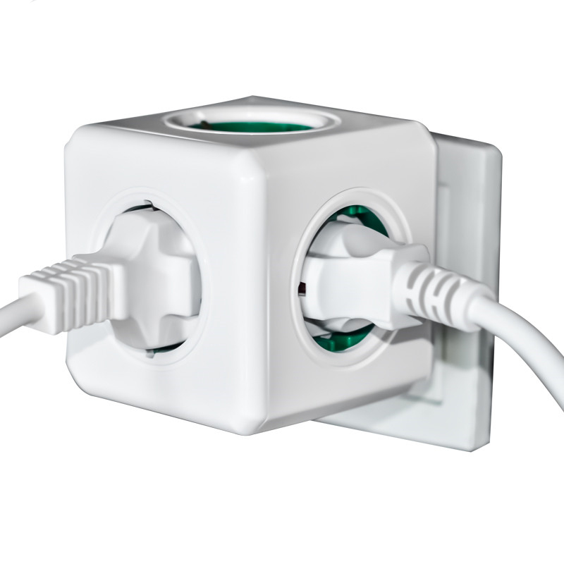 Smart Home Power Cube Socket EU Plug 4 Outlets 2 Usb-poorten Adapter Power Strip Extension Adapter Multi Stekkerdoos