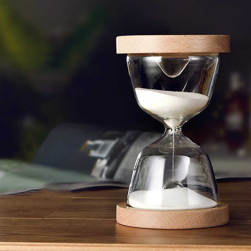 Sablier en bois et verre, 15 Minutes, horloge de sable, Style nordique, beau, , ornement de bureau, maison, pour enfants, minuterie de sable