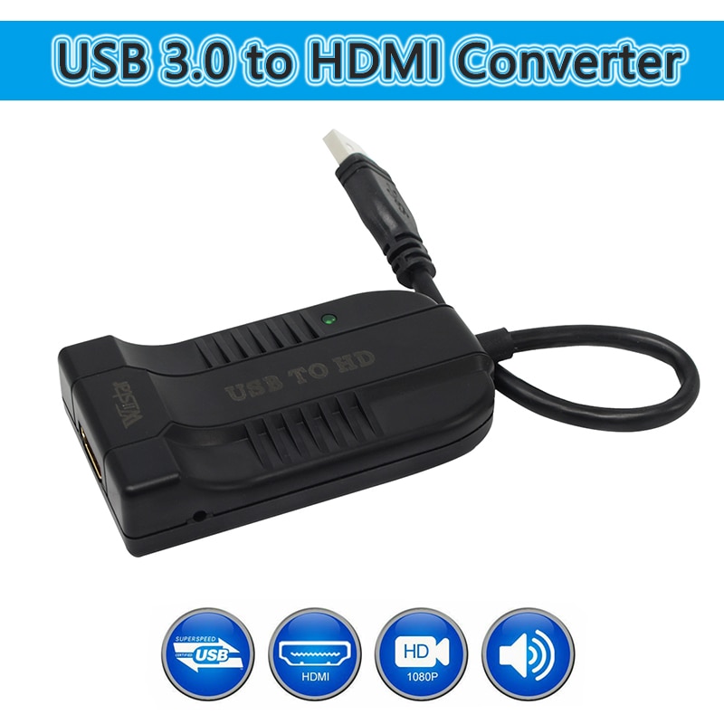 Usb Hub Naar Hdmi Usb 3.0 Naar Hdmi Hd 1080P Video Cable Adapter Converter Voor Pc Laptop Hdtv Monitor