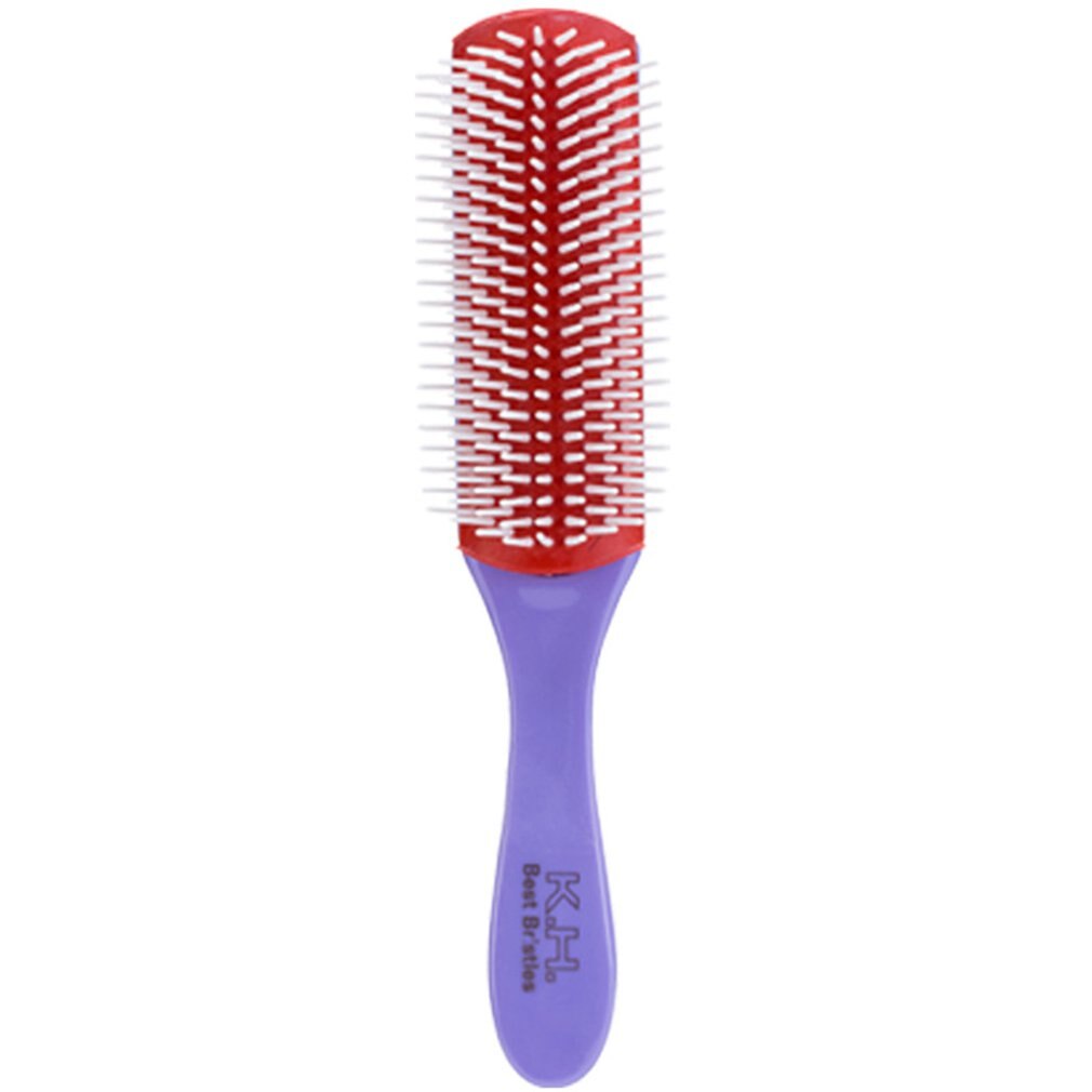 Massage Comb Anti-static Air Cushion Straight Hair Comb Detachable Nine-row Combing Hairdressing Tool: purple