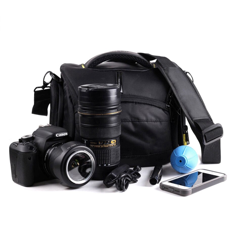 Waterdichte DSLR Camera Bag Case Voor Canon Camera Nikon Case Sony alpha A7 Fujifilm Olympus Pentax Panasonic Schouder Foto Tas