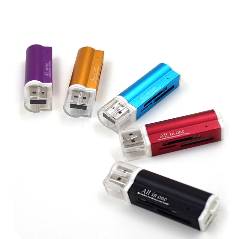 pour Micro SD SDHC TF M2 MMC MS PRO DUO tout en 1 USB 2.0 lecteur de carte mémoire multiple