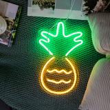 Led neonlys farverige neonskilte til værelse hjemme fest bryllup fødselsdag væg dekorativ jule neon lampe: Ananas