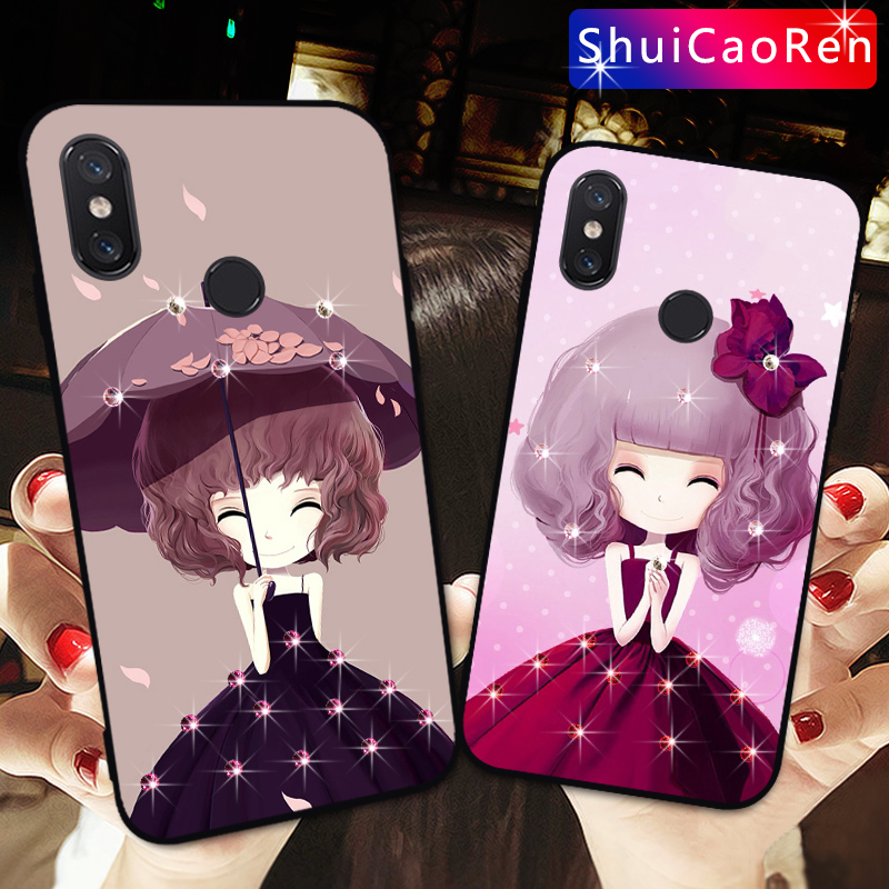 Luxus Strass Telefon fallen Für Xiao mi mi Max 2 Max2 Max3 Weiche Silikon TPU Zurück Abdeckung fallen Für Xiao mi mi Max 3 Profi Capa Coque