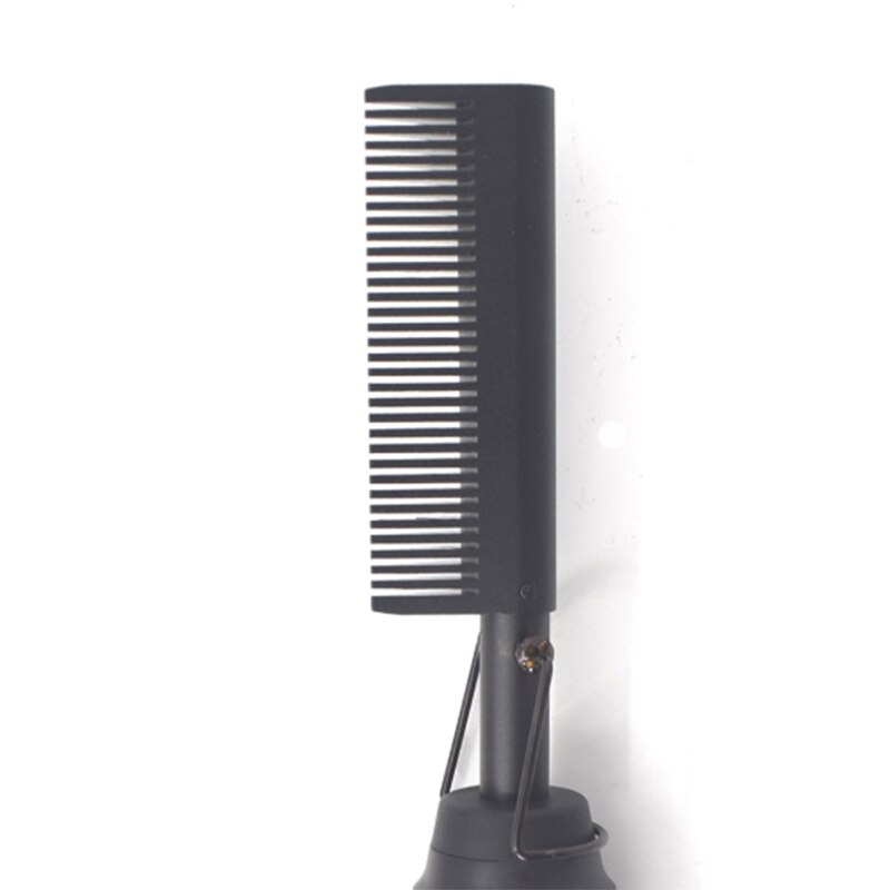 Cepillo alisador de pelo multifunción, plancha de pelo, plancha de calor: Black / UK