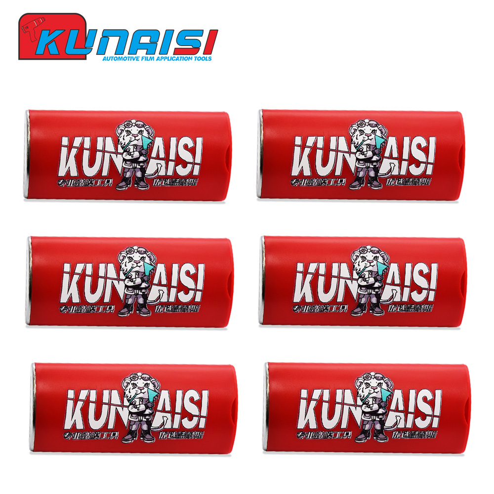 Metalen Afval Blade Opbergdoos Professionele Veiligheid Blade Verwijdering Box Auto Sticker Vinyl Cutter Gereedschap Opslag Container KUNAISI ﻿: Rood