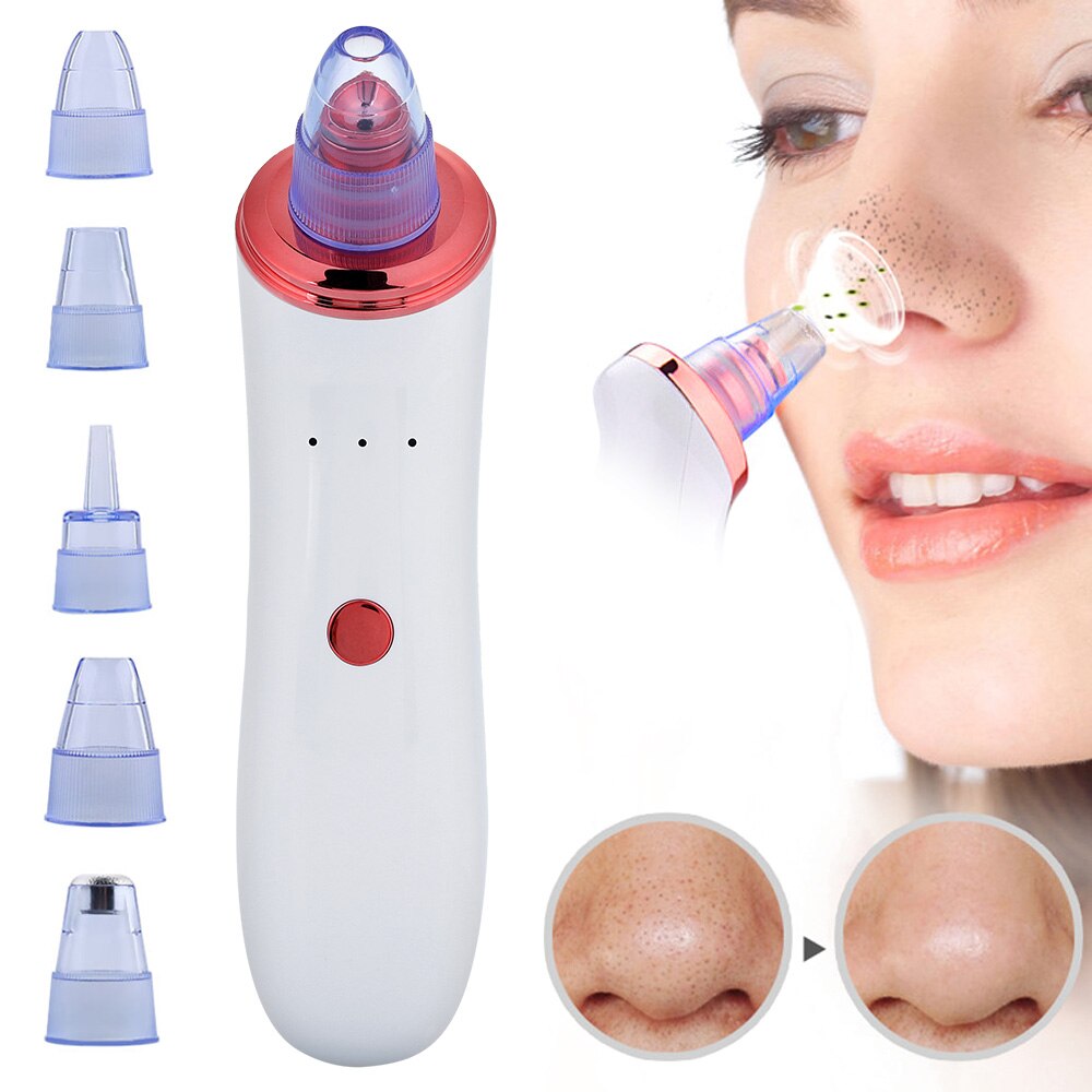 Microdermabrasion points noirs dissolvant visage peau aspirateur pores aspirateur acné bouton enlèvement outil + Mini Nano Facial vapeur