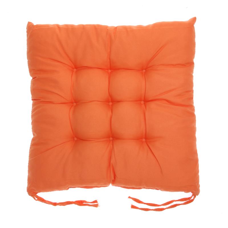 Zachte Comfortabele Katoenen Zitkussen Winter Office Bar Stoel Kussen Japan Stijl Mat Pad Home Decor Sierkussen Floor Kussens: Oranje