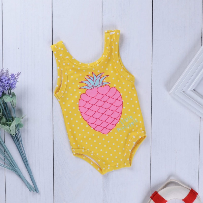 Kids Bathing Suits Girls One Piece Pineapple Bikini Children Swimwear for Girls Infant Swimsuit Girl Child Summer Bikini