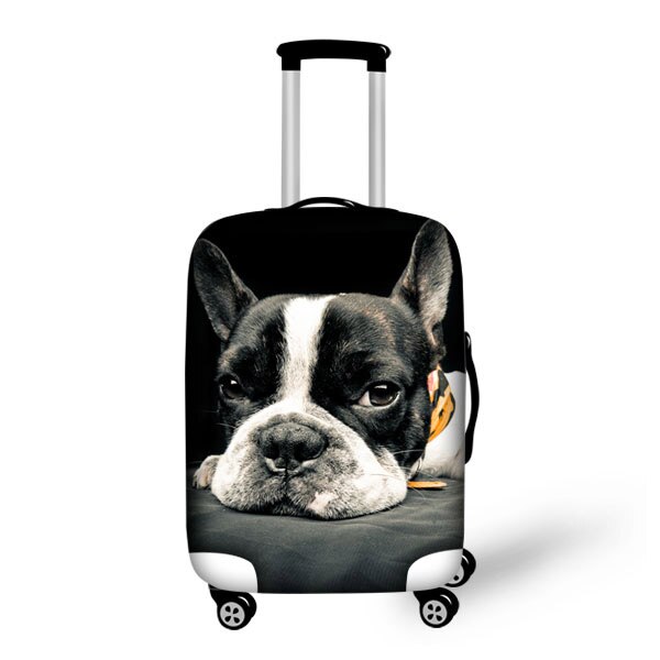 France Bulldog Luggage Trolley Accessories Elastic Waterproof Luggage Set Cover Bags 18-30 inch Suitcase Protective Dust Covers: 4914M