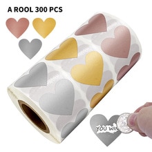 Étiquettes à gratter en forme de cœur, 300 pièces, pour la création de cartes de vœux et d'invitation, billets à gratter et jeux