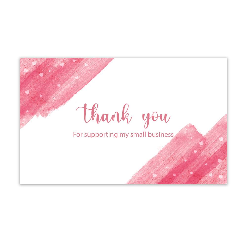 30Pcs Dank U Voor Ondersteunende Mijn Kleine Visitekaartjes Marbling Bedankt Cardstock Cadeaupapier Pakket Insert: Type 15