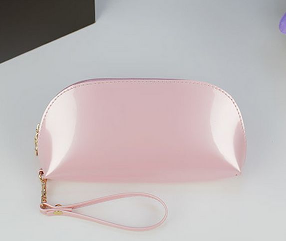Mode Vrouwen Portemonnee Lakleer Snoep Kleur Clutch Bag Preppy Mooie Coin Handtas Shell Rood Zwart Wit Portefeuilles: Roze