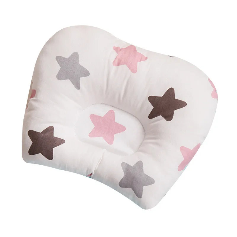 Baby Nursing Pillow Infant Newborn Sleep Support Concave Cartoon Pillow Printed Shaping Cushion Prevent Flat Head for 0-3 Year