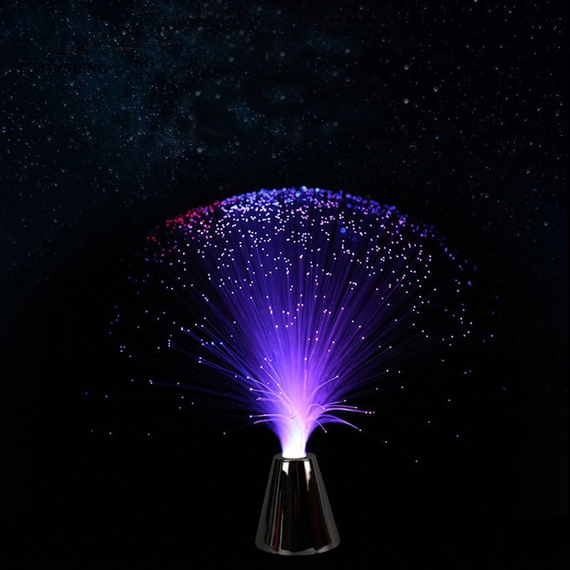 ledet fargeskiftende optisk fiber lampe stjernehimmel lampe stjerne lampe festlig dekorasjon lampe romantisk stjerne lys maleri rekvisitter