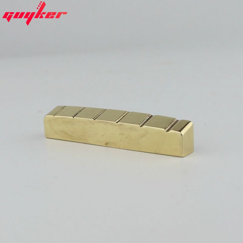 Solid Brass Slotted Guitar Nut 43mm For LP Guitars