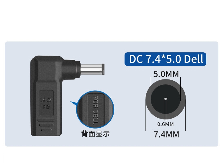 Laptop Power Adapter Connector DC Plug USB Type C Female naar Universele Mannelijke 11*4.5mm voor Lenovo Asus Hp Dell Acer Notebook Charge: Roze