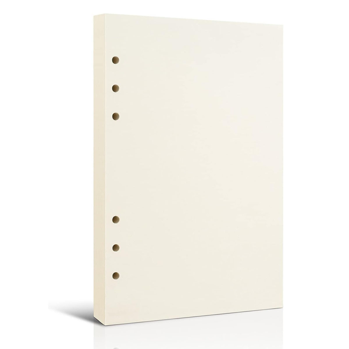 Classeur A5 en cuir PU à 6 anneaux, couverture pour papier de remplissage A5, classeur de planificateur personnel A5 rechargeable avec magnétique: Grey
