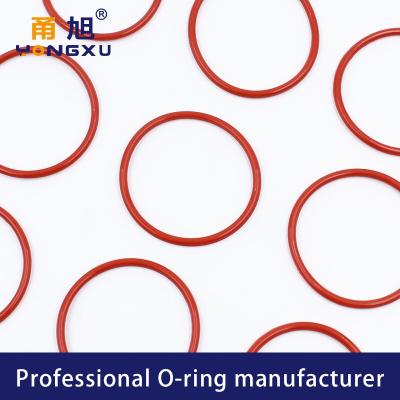 Red Silicon O-ring Silicone/VMQ CS3mm Thickness OD55/60/65/70/75/80/85/90/95/100*3mm O Ring Seal Rubber Gasket Washer Rings