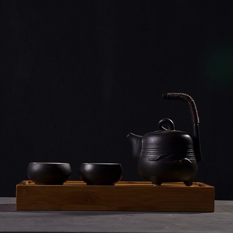 Tangpin naturlige bambus te bakker te bord håndlavet serveringsbakke kung fu te tilbehør
