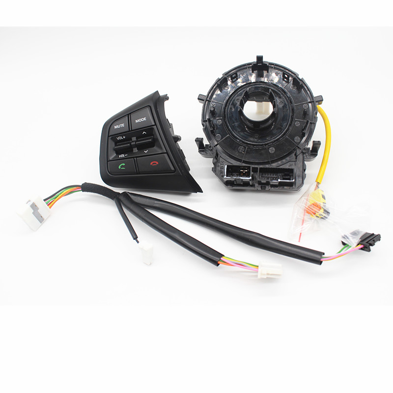 Factory price Steering Wheel Control Buttons Remote Cruise Control Bluetooth Button with Wire For Hyundai ix25 (creta) 1.6L 2.0L: left-wirebag