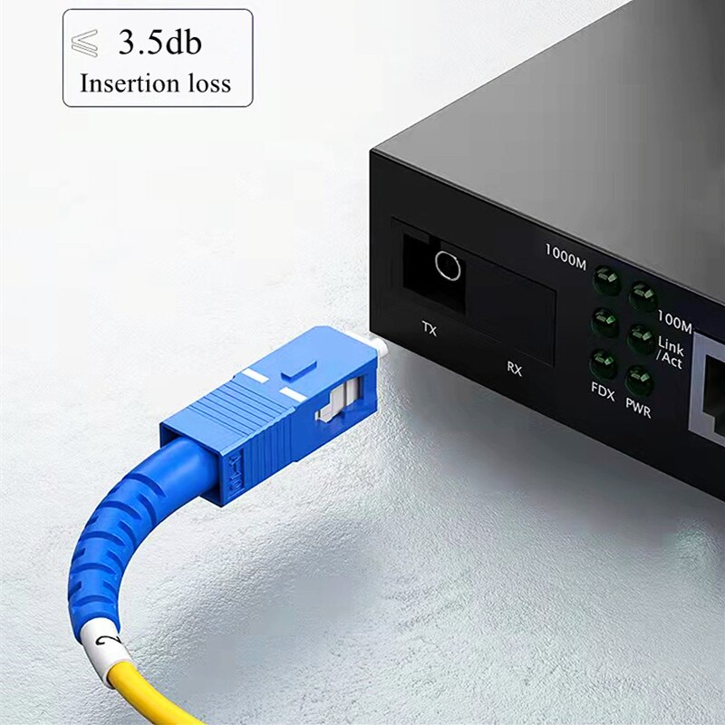 HTOC FTTH Fiber Optic PLC Splitter 1x2 SC Connector Singlemode Fiber Optical UPC Pigtailed Optical Branching Device