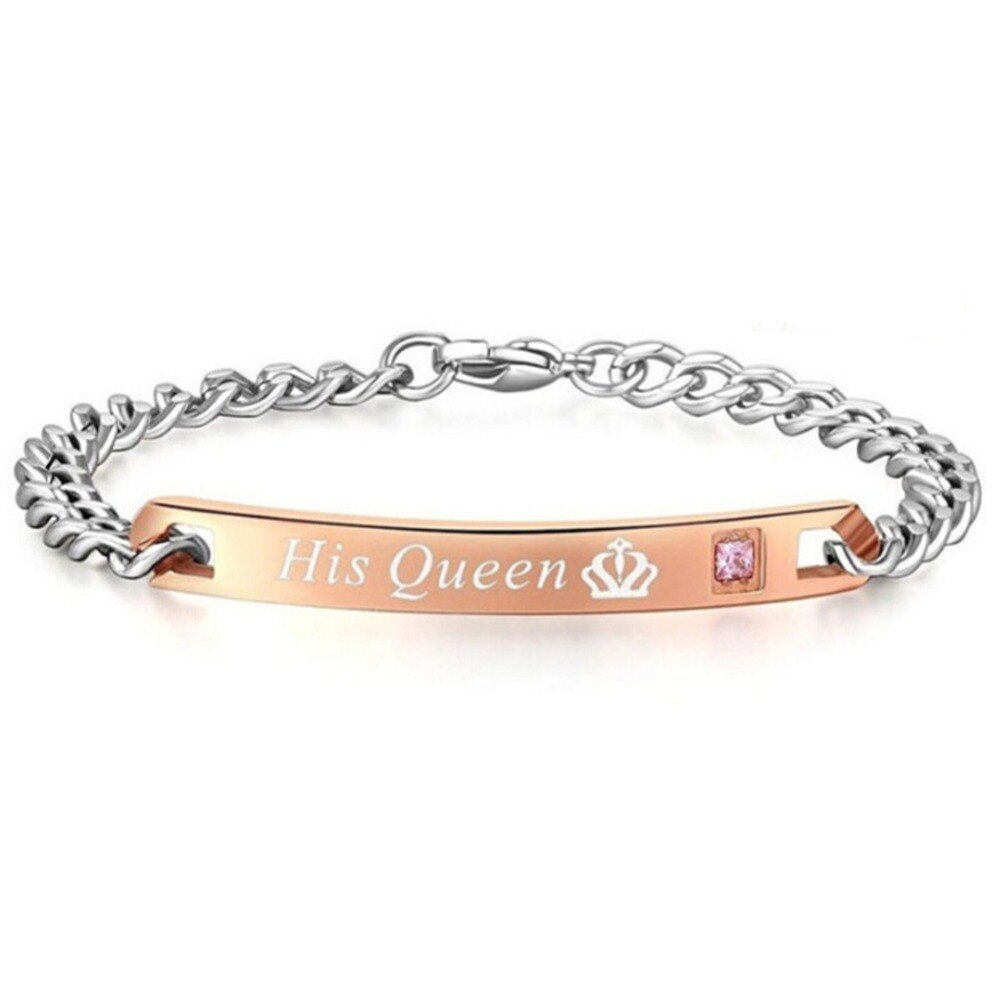 ! Unique for Lover Couple Bracelets Stainless Steel Bracelets For Women Men