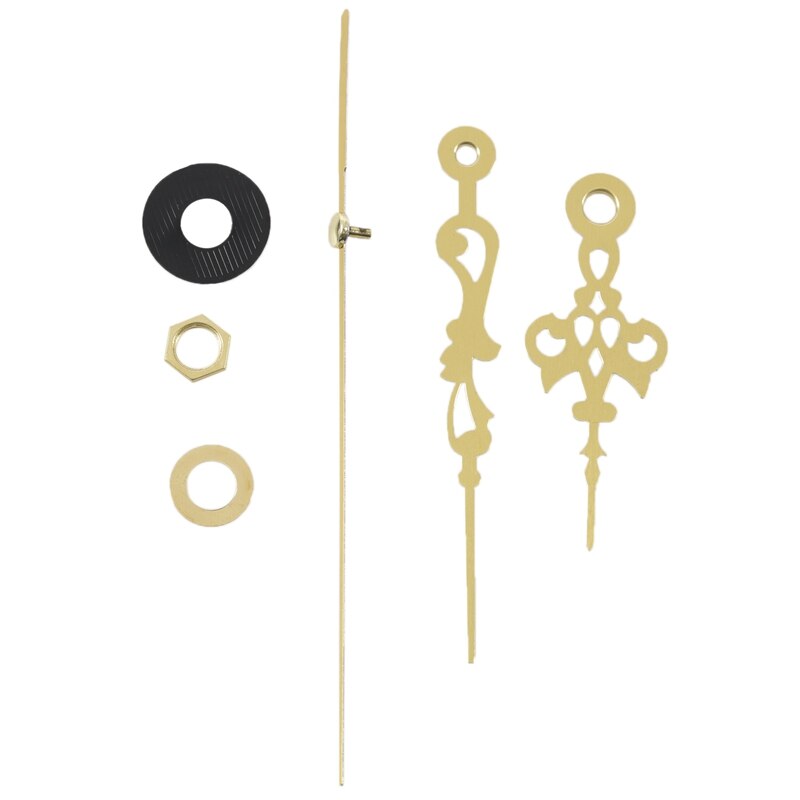 2set Quartz Clock Movement Mechanism DIY Repair Parts Gold with Clock Movement Mechanism with Silver Hour Minute Second