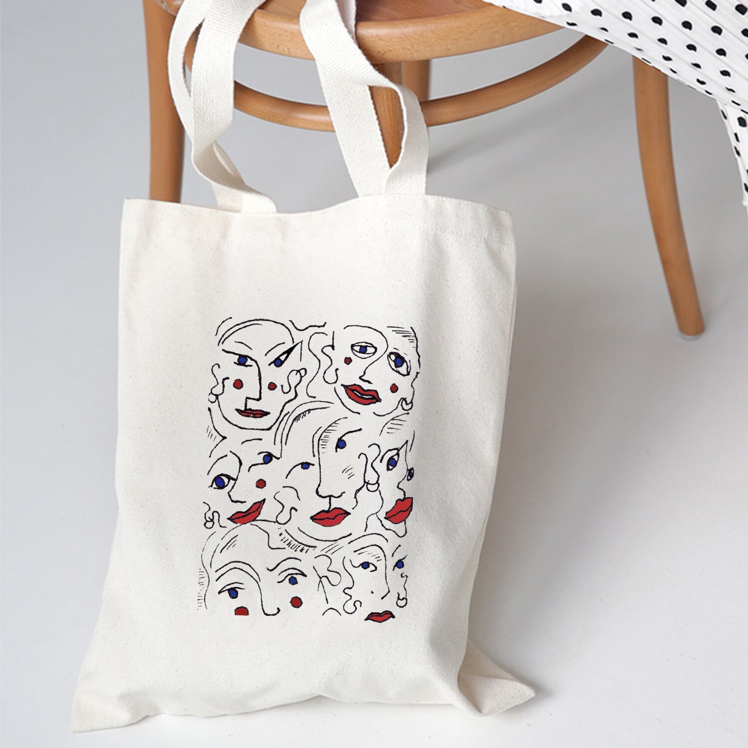 Women Canvas Bags Aesthetic Art Printing Tote Shopping Bags Casual Cloth Shoulder Bag for Girls Korean Ladies Shopper Bags