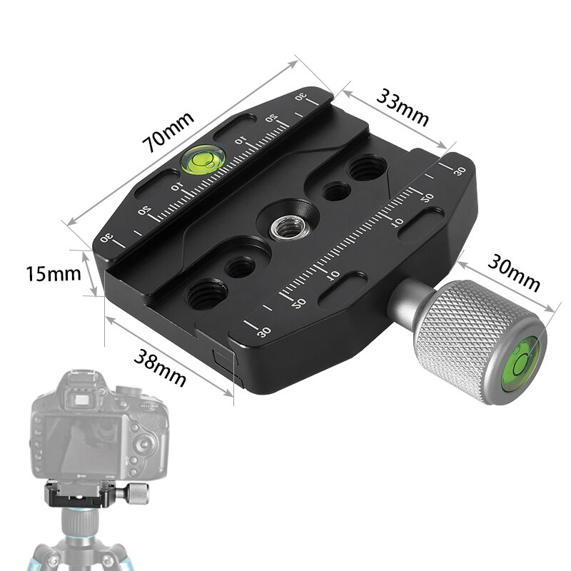 Bexin qr -70n klemme hurtig frigørelsesplade til arca swiss manfrotto gitzo stativ kuglehoved