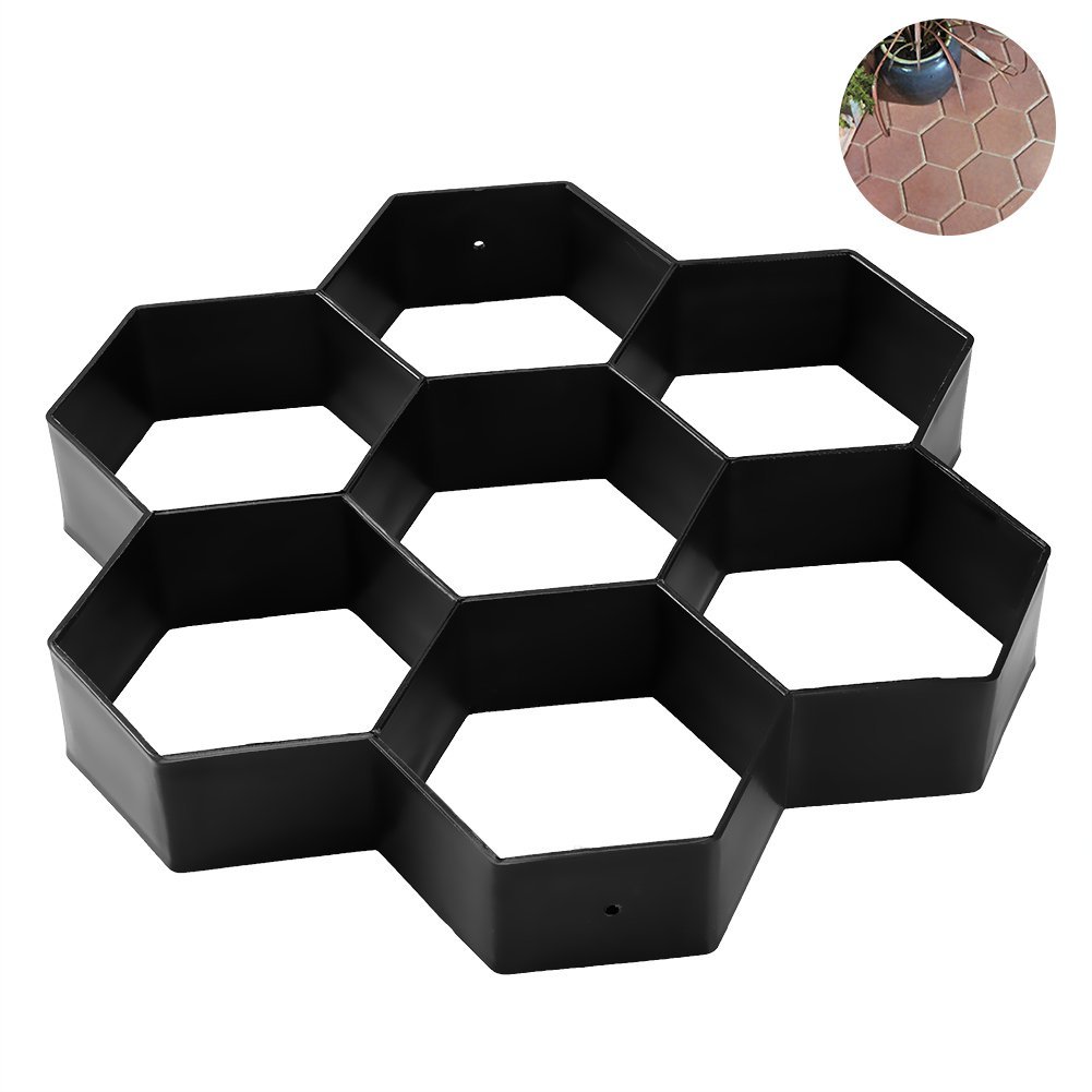 DIY Terrasse Spaziergang Hersteller treten Stein Beton Fertiger bilden Wiederverwendbaren Pfad Hersteller bilden Garten Pflaster Stein Formen 30*30cm: Ursprünglich Titel