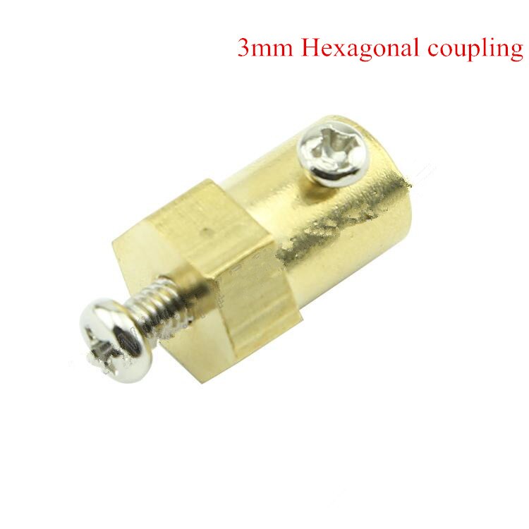 68mm Rubber Car Wheel RC Model Tire 3/4/5/6mm Brass Coupling Hex Copper Connection For Arduino DIY Robot Car Chassis Kit: 3mm coupling