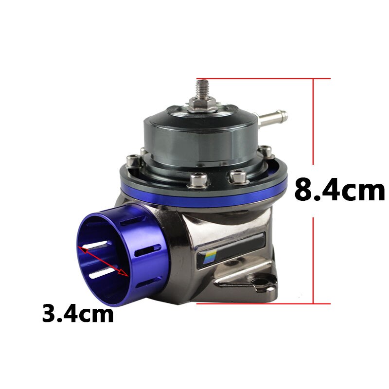 Universal Type S Blue Adjustable Blow Off Valve – Turbo BOV, Aluminum, Performance Racing, Epartsgogo