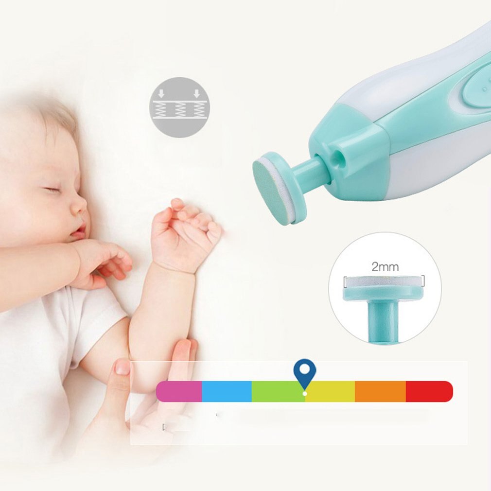 Portátil elétrico seguro cortador de tosquiadeira de unhas bebê aparador manicure pedicure clipper tesoura crianças infantil bebê cortador cuidados com as unhas