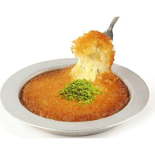 6 st kunefe tallrik köksservice dessert presentation pan turkisk traditionell berömd fat bricka gaziantep rostfri aluminium