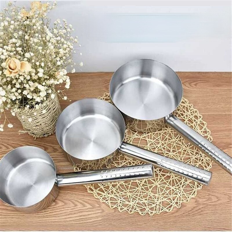 Stainless Steel Long Handle Water Scoop Kitchen Tools Tableware Chefs Special Tools for Kitchen Utensils Big Spoon 304 E11855