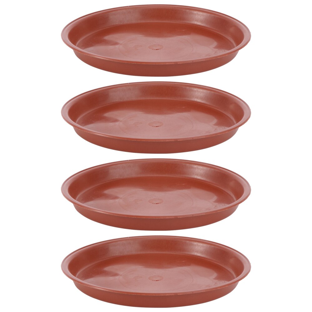 10 Stuks Plastic Bloempot Lekbak Plant Pot Schotel Voor Vleezigheid Planter Tuin Balkon-Type 160 (Rood)