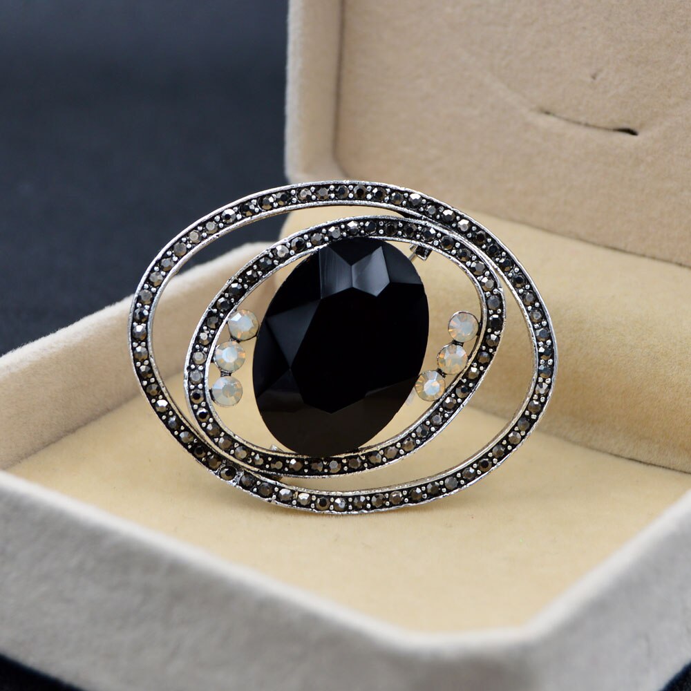 Cindy xiang vintage ovil broches para as mulheres de cristal bonito brilhante casaco pino moda jóias novo design alta qualidade
